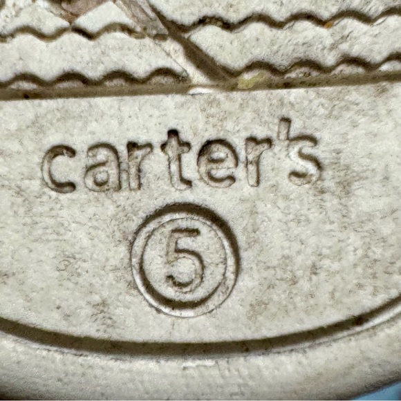 Carter's Shimmering Pink Kids Shoes, Girls Size 5 - Picture 3 of 3